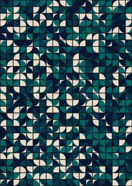 Soyut Geometrik Desen üretken hesaplama sanatı çizimi