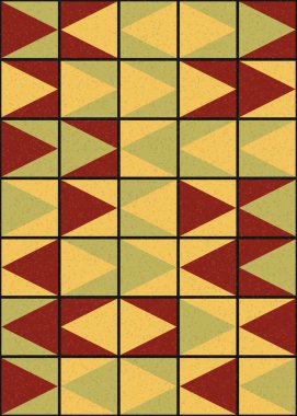 Soyut geometrik desen, sanat çizimi