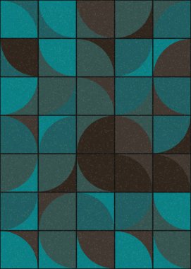 Soyut Geometrik Desen üretken hesaplama sanatı çizimi