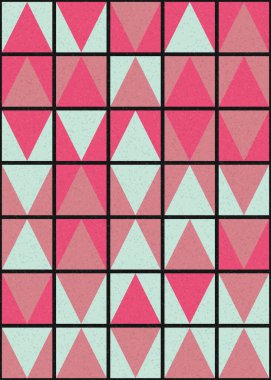 Soyut Geometrik Desen üretken hesaplama sanatı çizimi 