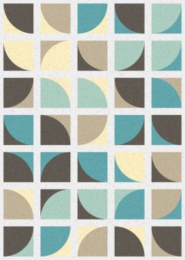 Soyut Geometrik Desen üretken hesaplama sanatı çizimi