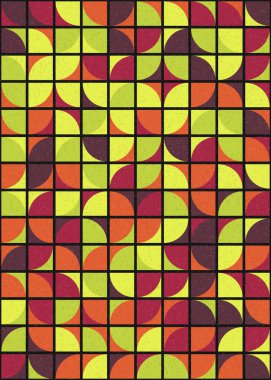 Soyut Geometrik Desen üretken hesaplama sanatı çizimi