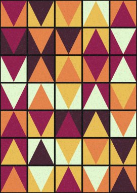 Soyut Geometrik Desen üretken hesaplama sanatı çizimi