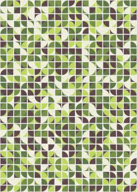 Soyut Geometrik Desen üretken hesaplama sanatı çizimi