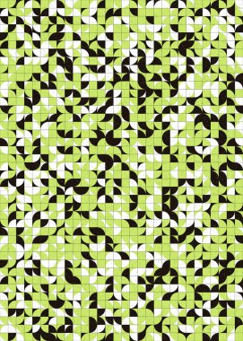 Soyut Geometrik Desen üretken hesaplama sanatı çizimi