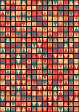 Soyut Geometrik Desen üretken hesaplama sanatı çizimi 