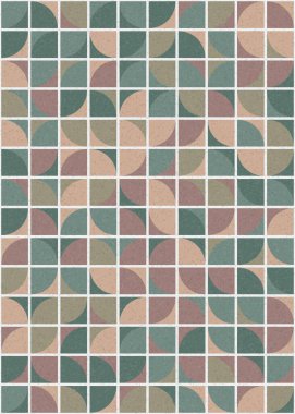 Soyut Geometrik Desen üretken hesaplama sanatı çizimi