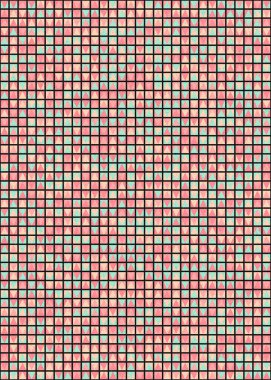 Soyut Geometrik Desen üretken hesaplama sanatı çizimi 