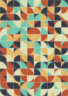 Soyut Geometrik Desen üretken hesaplama sanatı çizimi