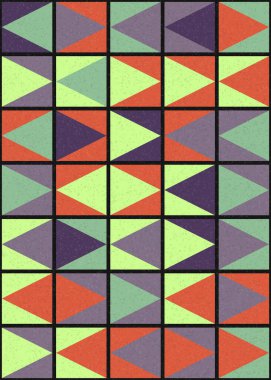 Soyut geometrik desen, sanat çizimi