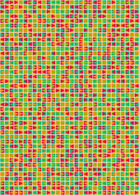 Soyut Geometrik Desen üretken hesaplama sanatı çizimi 