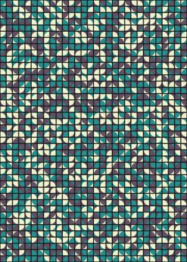 Soyut Geometrik Desen üretken hesaplama sanatı çizimi