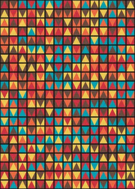 Soyut Geometrik Desen üretken hesaplama sanatı çizimi 