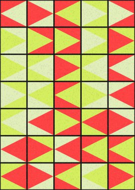 Soyut Geometrik Desen üretken hesaplama sanatı çizimi