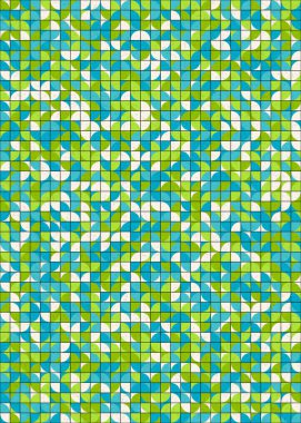 Soyut Geometrik Desen üretken hesaplama sanatı çizimi