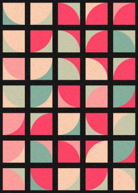 Soyut Geometrik Desen üretken hesaplama sanatı çizimi