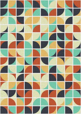 Soyut Geometrik Desen üretken hesaplama sanatı çizimi