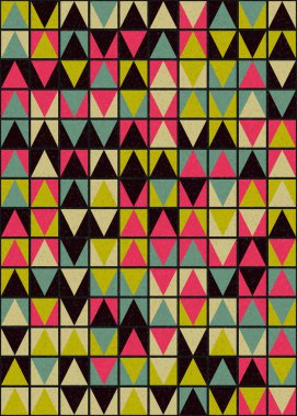 Soyut geometrik desen, sanat çizimi