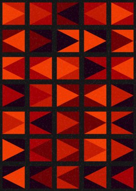 Soyut Geometrik Desen üretken hesaplama sanatı çizimi 