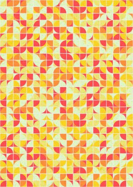 Soyut Geometrik Desen üretken hesaplama sanatı çizimi