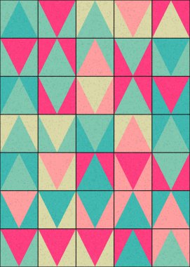 Soyut Geometrik Desen üretken hesaplama sanatı çizimi 