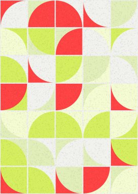 Soyut Geometrik Desen üretken hesaplama sanatı çizimi