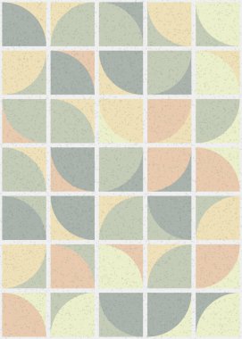 Soyut Geometrik Desen üretken hesaplama sanatı çizimi