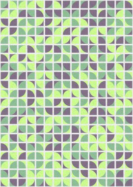 Soyut Geometrik Desen üretken hesaplama sanatı çizimi