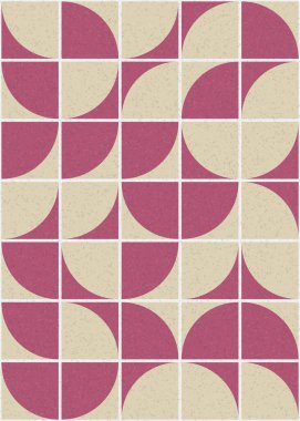 Soyut Geometrik Desen üretken hesaplama sanatı çizimi