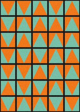 Soyut geometrik desen, sanat çizimi