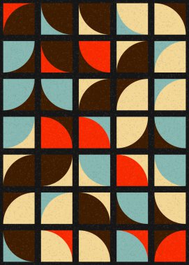 Soyut Geometrik Desen üretken hesaplama sanatı çizimi