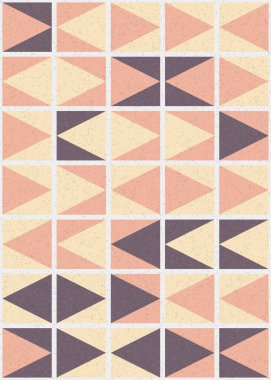 Soyut Geometrik Desen üretken hesaplama sanatı çizimi