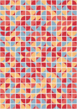 Soyut Geometrik Desen üretken hesaplama sanatı çizimi