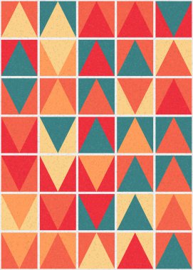 Soyut geometrik desen, sanat çizimi