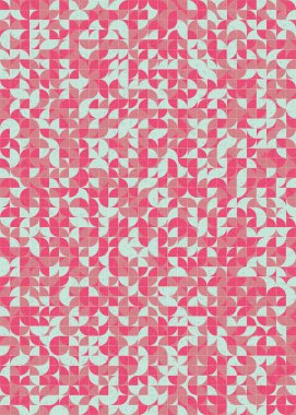 Soyut Geometrik Desen üretken hesaplama sanatı çizimi