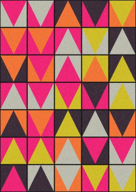 Soyut geometrik desen, sanat çizimi