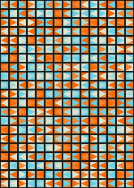 Soyut Geometrik Desen üretken hesaplama sanatı çizimi