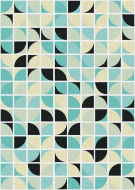 Soyut Geometrik Desen üretken hesaplama sanatı çizimi