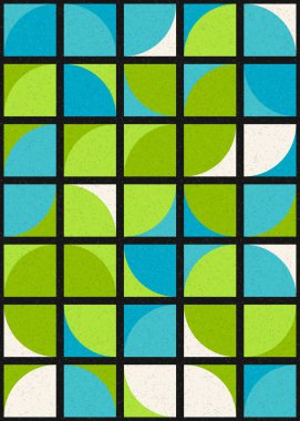 Soyut Geometrik Desen üretken hesaplama sanatı çizimi