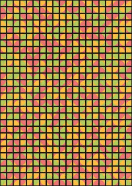 Soyut Geometrik Desen üretken hesaplama sanatı çizimi