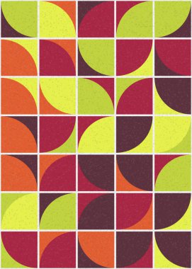 Soyut Geometrik Desen üretken hesaplama sanatı çizimi