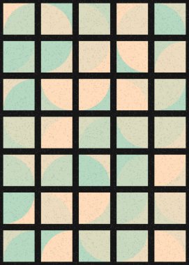 Soyut Geometrik Desen üretken hesaplama sanatı çizimi