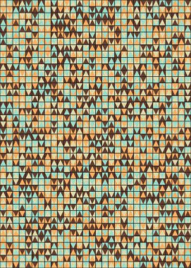 Soyut Geometrik Desen üretken hesaplama sanatı çizimi 