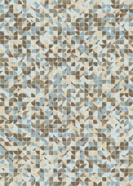 Soyut Geometrik Desen üretken hesaplama sanatı çizimi