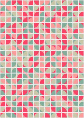 Soyut Geometrik Desen üretken hesaplama sanatı çizimi