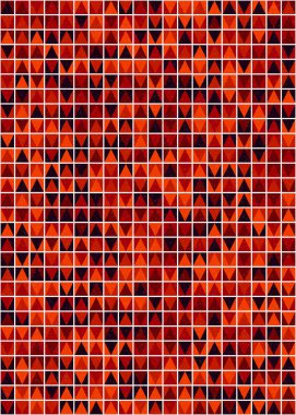 Soyut Geometrik Desen üretken hesaplama sanatı çizimi