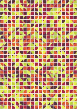 Soyut Geometrik Desen üretken hesaplama sanatı çizimi