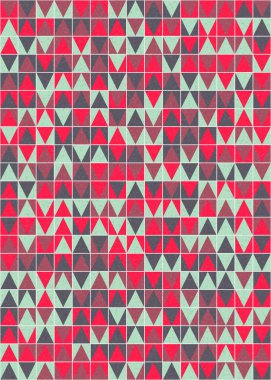 Soyut Geometrik Desen üretken hesaplama sanatı çizimi 