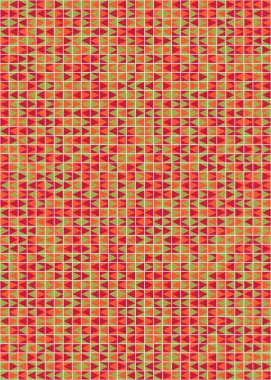 Soyut Geometrik Desen üretken hesaplama sanatı çizimi 