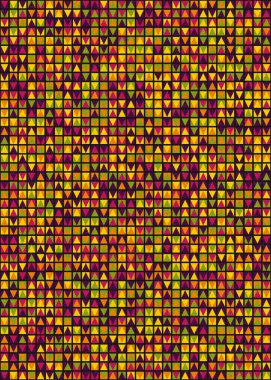 Soyut Geometrik Desen üretken hesaplama sanatı çizimi